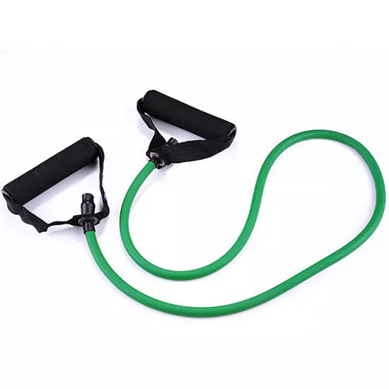 Exercise Latex Resistance Bands Stretch Training Rope Yoga Green Color 3.9ft